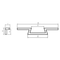 ídítka Fehling Z-bar vysoká, prmr 25,4mm, íka 900mm, erná